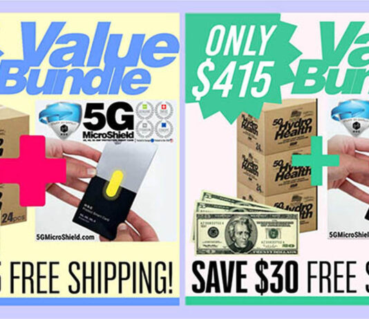 New! Our Latest Value Bundles Include 5G MicroShield EMF Protection Smart Cards!