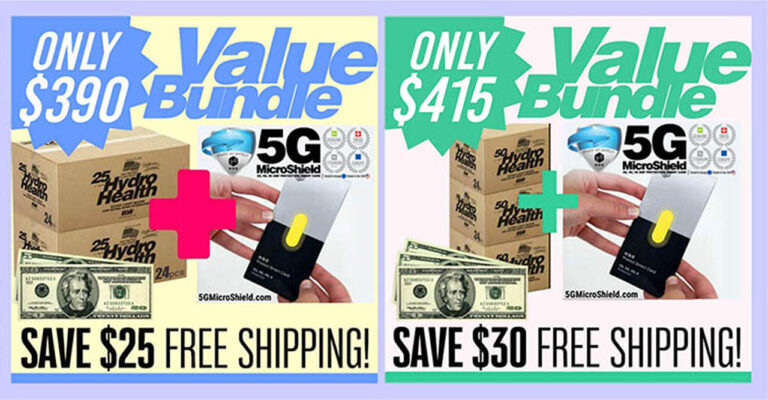 New! Our Latest Value Bundles Include 5G MicroShield EMF Protection Smart Cards!