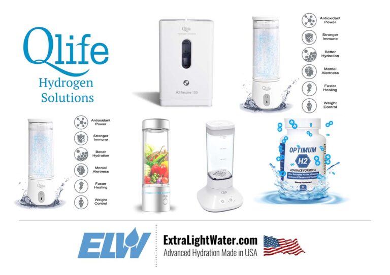QLife Hydrogen Solution: The Perfect Addition To A HydroHealth DDW Based Lifestyle