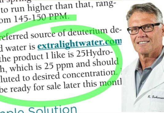Dr. Richard Gerhauser’s Preferred Deuterium-Depleted Water Is Hydro Health DDW