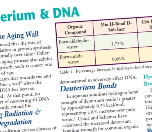 DEUTERIUM AND DNA